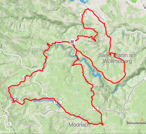 Rennradstrecke